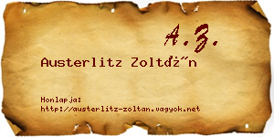 Austerlitz Zoltán névjegykártya